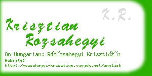 krisztian rozsahegyi business card